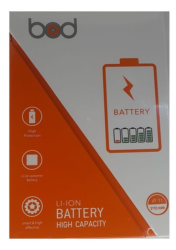 بود بطارية ليثيوم أيون أصلية عالية السعة للايفون ١١ لون اسود - Image 3